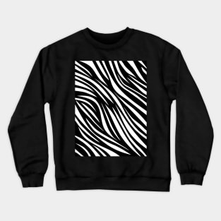 SAFARI Print Zebra Stripes Crewneck Sweatshirt